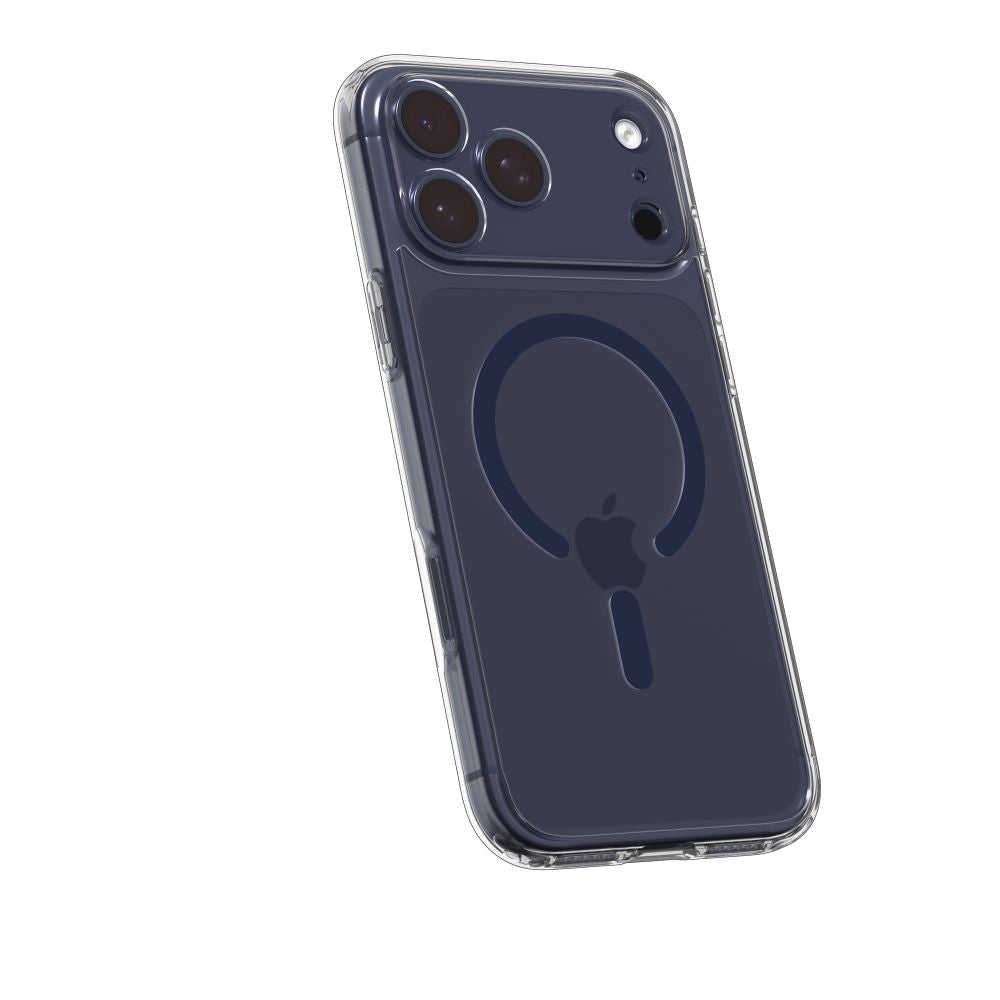 Puzdro MagSafe pre Apple iPhone 17 Pro Max, Spigen, Ultra Hybrid, Transparentné Námornícka Modrá ACS11108