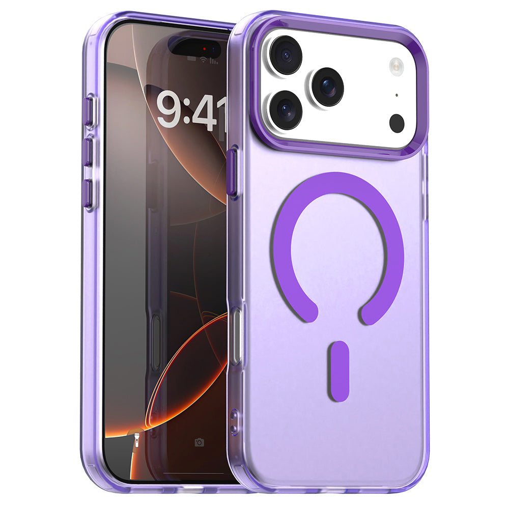 Puzdro MagSafe pre Apple iPhone 17 Pro Max, Techsuit, CandyCase, Fialové