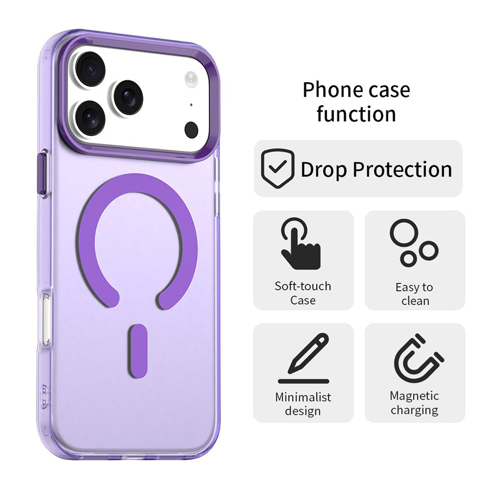 Puzdro MagSafe pre Apple iPhone 17 Pro Max, Techsuit, CandyCase, Fialové