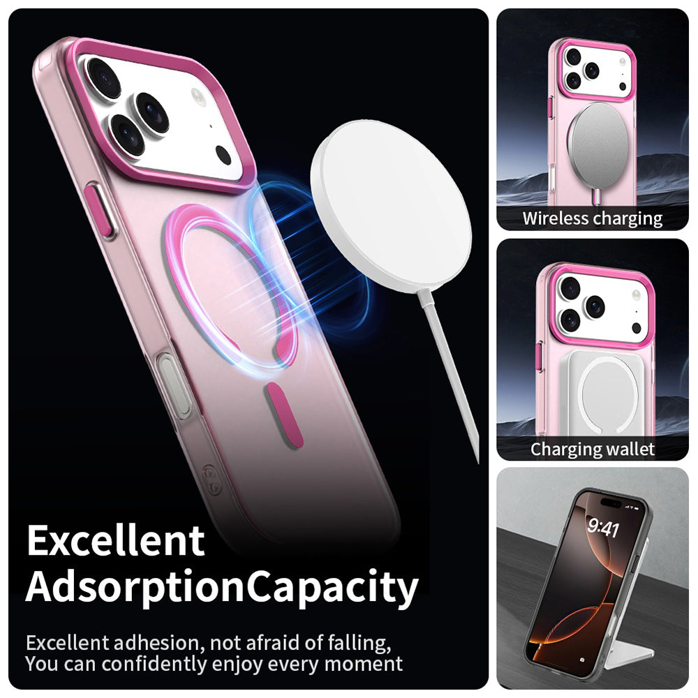 Puzdro MagSafe pre Apple iPhone 17 Pro Max, Techsuit, CandyCase, Ružová