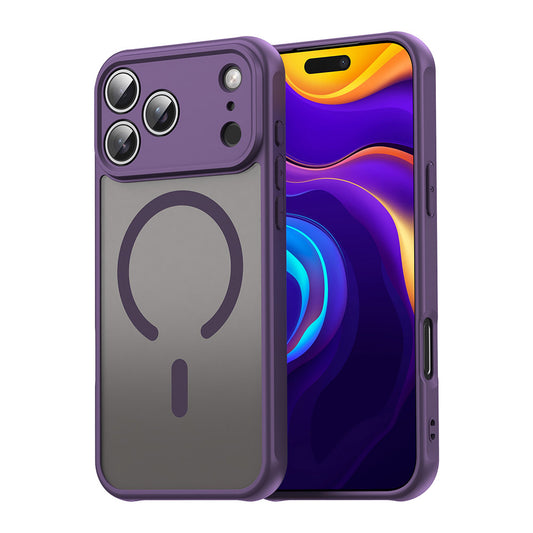 Puzdro MagSafe pre Apple iPhone 17 Pro Max, Techsuit, HaloFrost II, Fialová