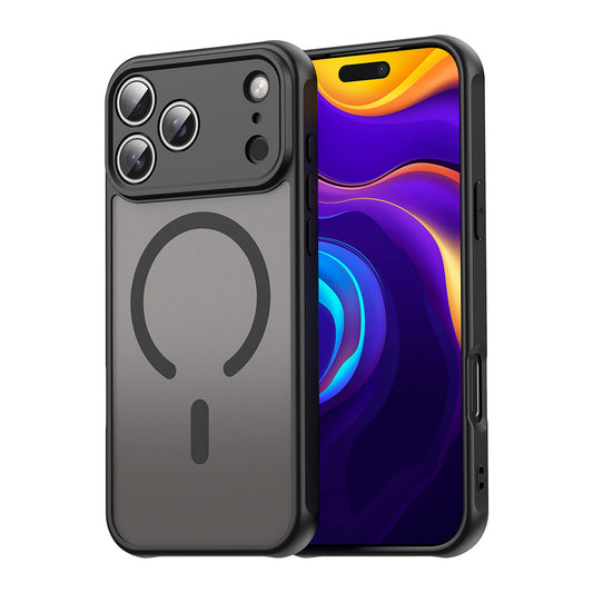 Puzdro MagSafe pre Apple iPhone 17 Pro Max, Techsuit, HaloFrost II, Čierne