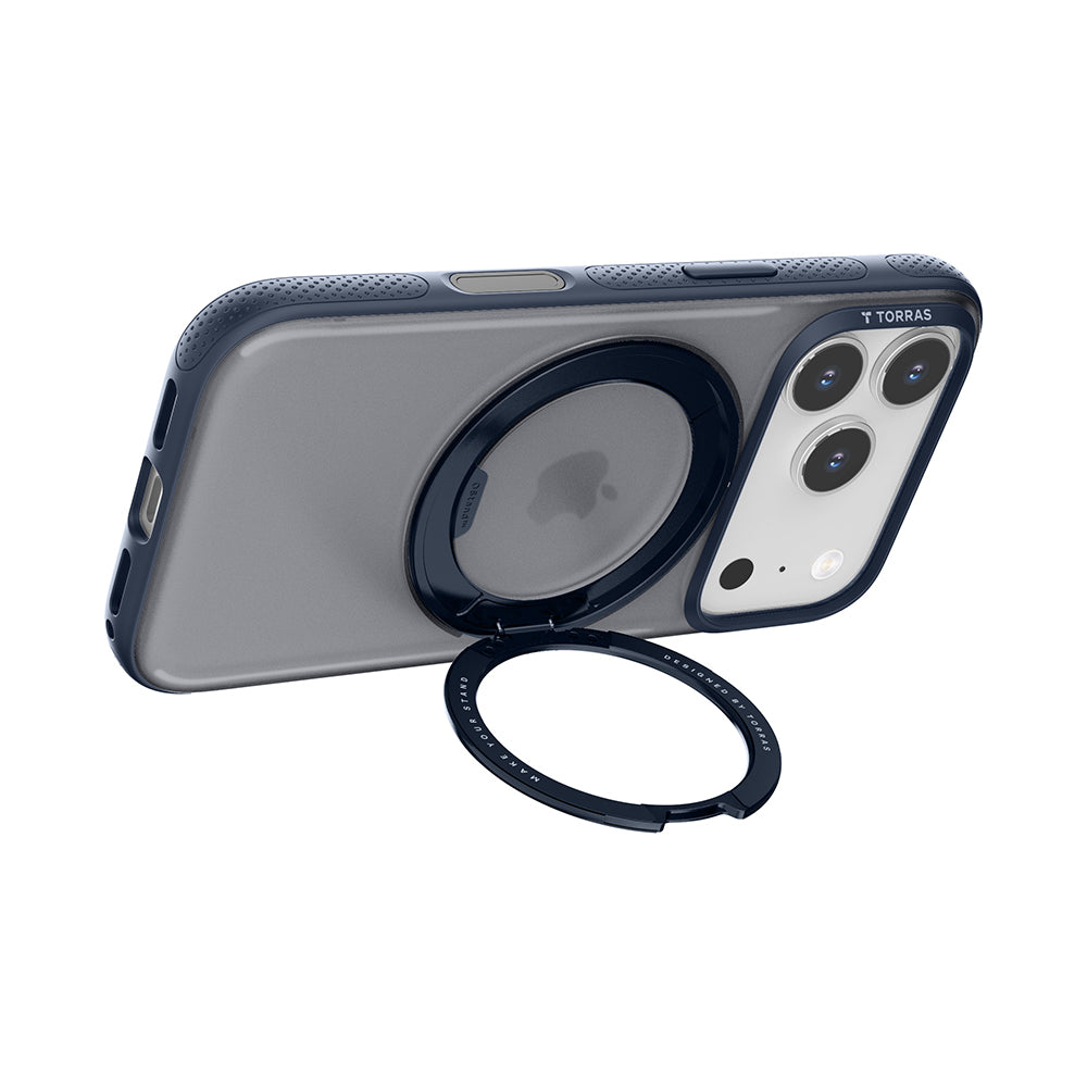 Puzdro MagSafe pre Apple iPhone 17 Pro Max, Torras, Ostand R Fitness, Námornícka modrá