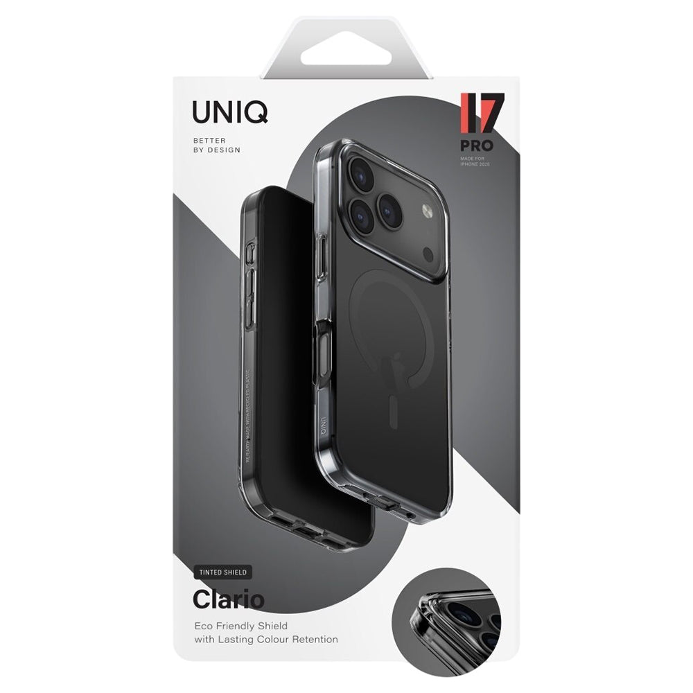 Puzdro MagSafe pre Apple iPhone 17 Pro Max, UNIQ, Clario MagClick, Čierne