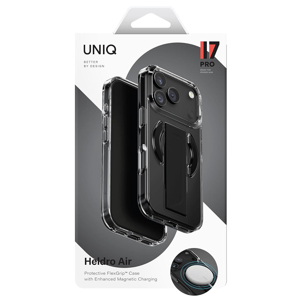 Puzdro MagSafe pre Apple iPhone 17 Pro Max, UNIQ, Heldro Air MagClick, Čierne