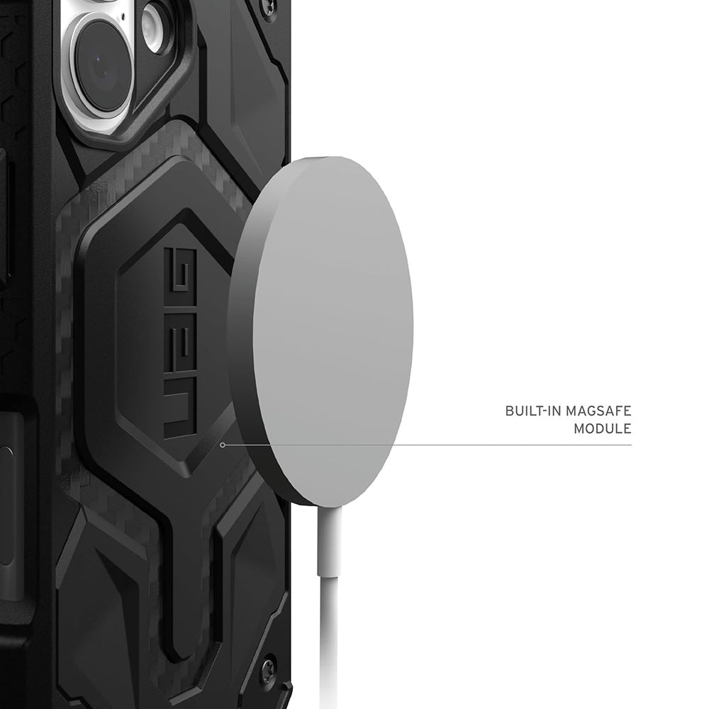 Puzdro MagSafe pre Apple iPhone 17 Pro Max, Urban Armor Gear, Monarch Pro Carbon, Čierne