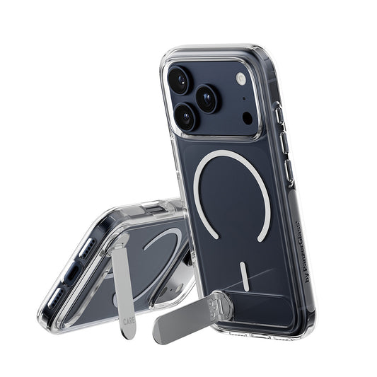 Puzdro MagSafe pre Apple iPhone 17 Pro, PanzerGlass, Care Feature Kickstand, Transparentné