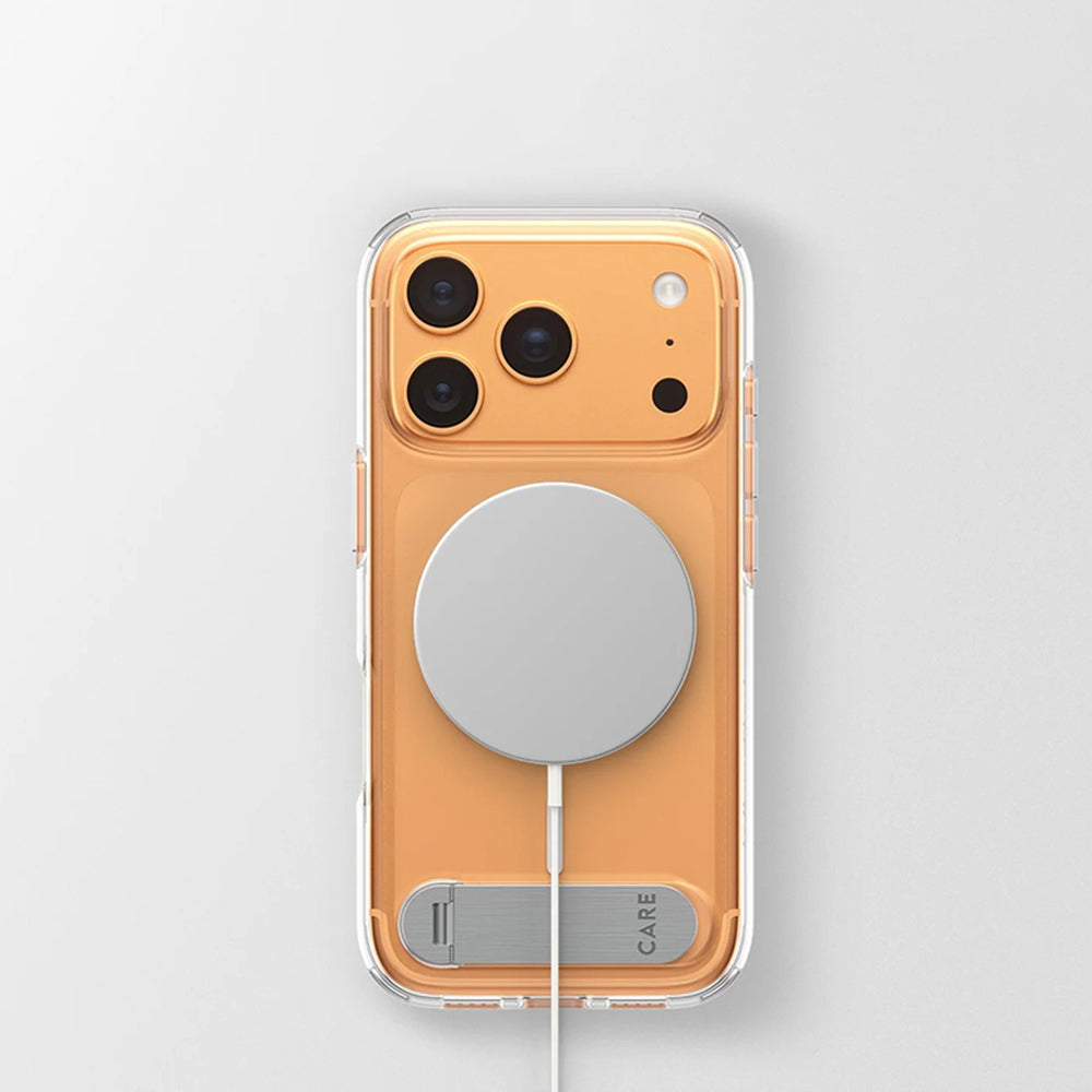 Puzdro MagSafe pre Apple iPhone 17 Pro, PanzerGlass, Care Feature Kickstand, Transparentné