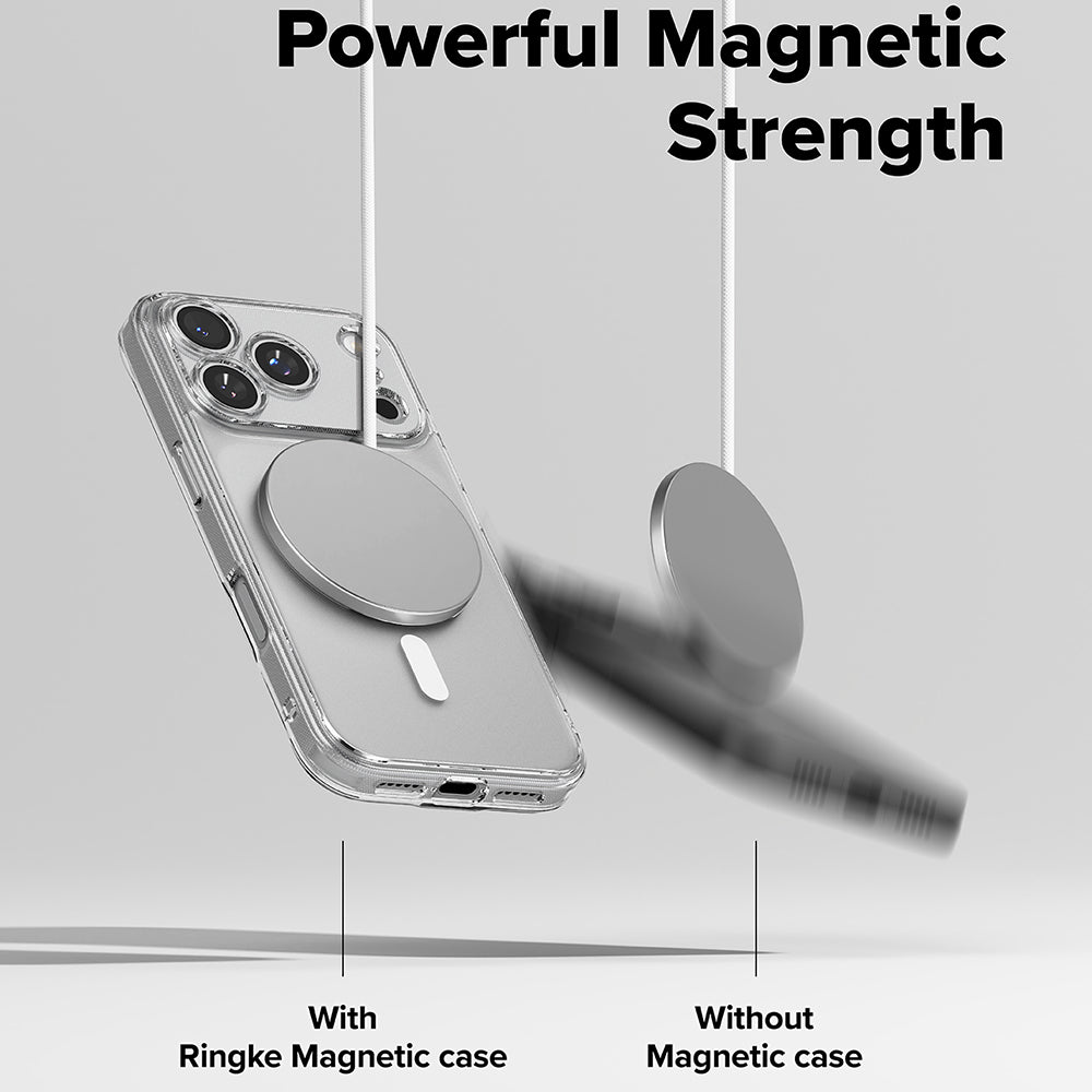 Puzdro MagSafe pre Apple iPhone 17 Pro, Ringke, Fusion, Matné Transparentné