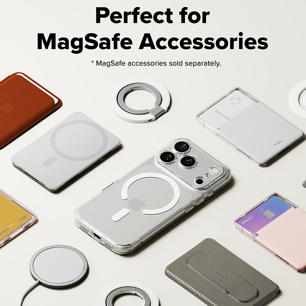 Puzdro MagSafe pre Apple iPhone 17 Pro, Ringke, Fusion, Matné Transparentné