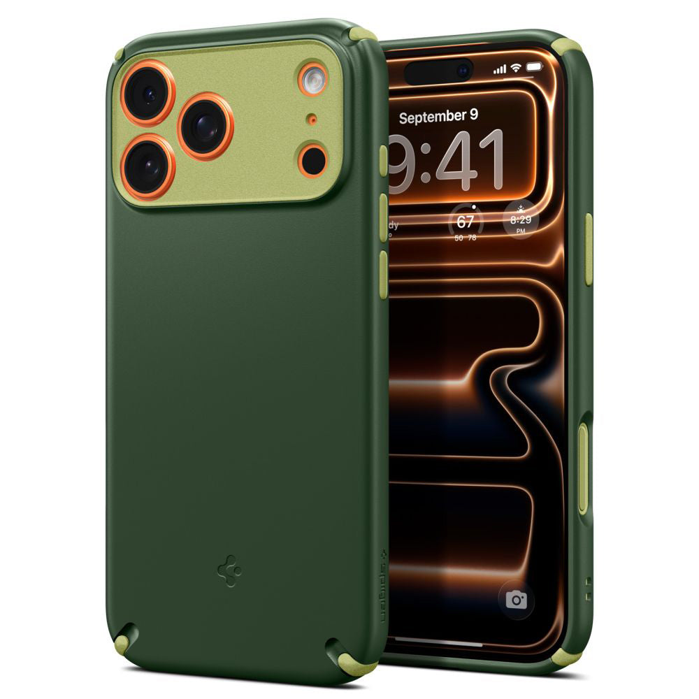Puzdro MagSafe pre Apple iPhone 17 Pro, Spigen, Caseology Nano Pop Hybrid, Zelená ACS11150