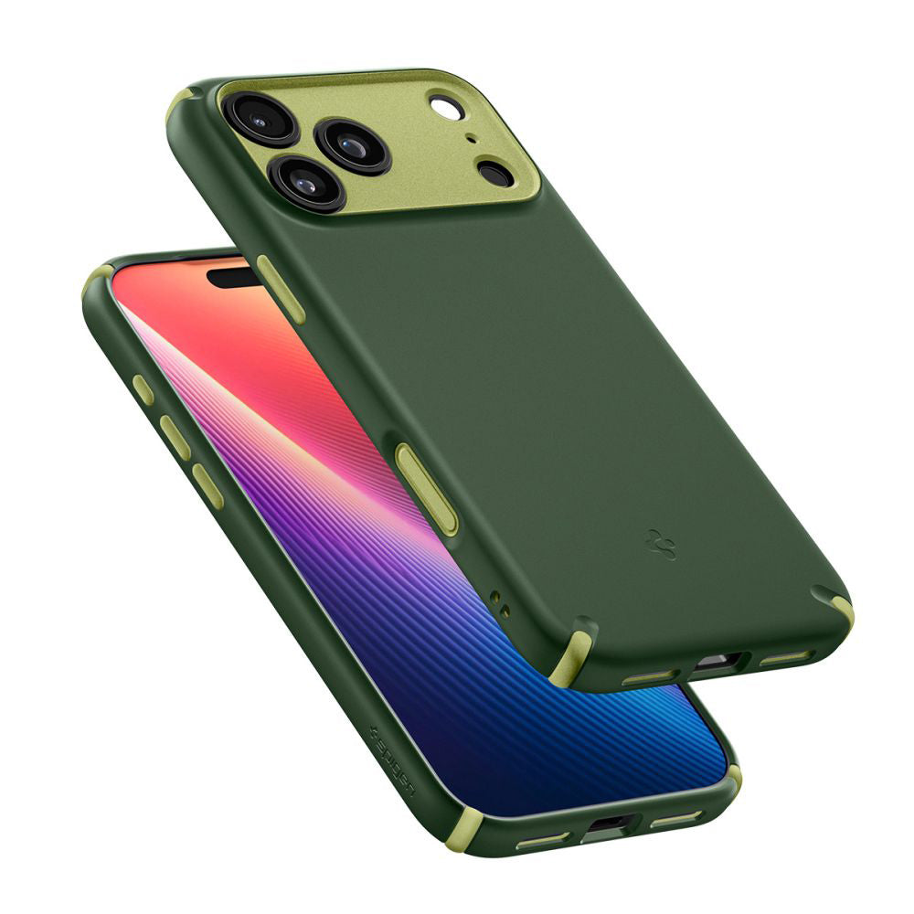 Puzdro MagSafe pre Apple iPhone 17 Pro, Spigen, Caseology Nano Pop Hybrid, Zelená ACS11150
