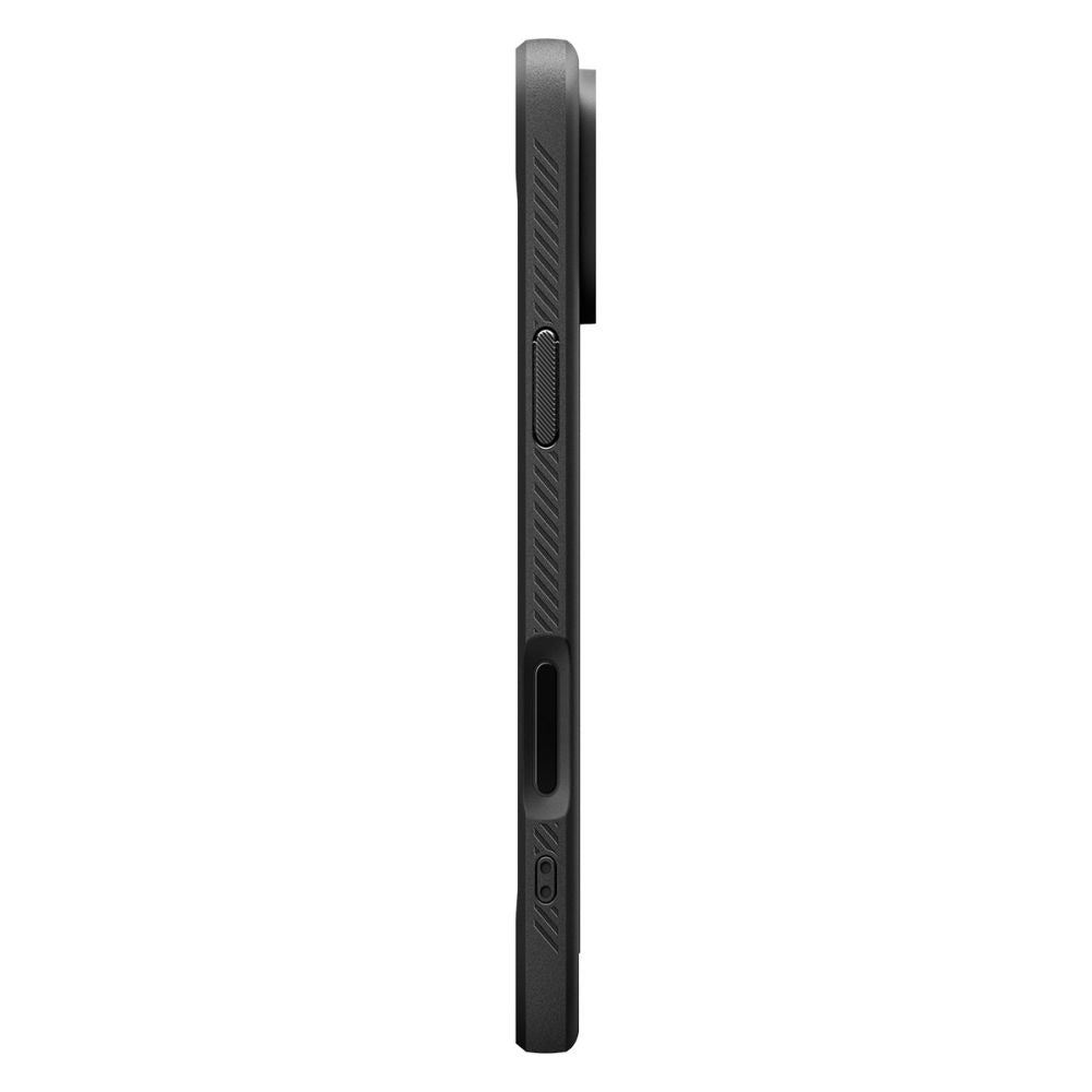 Puzdro MagSafe pre Apple iPhone 17 Pro, Spigen, Rugged Armor, Matná Čierna ACS10329
