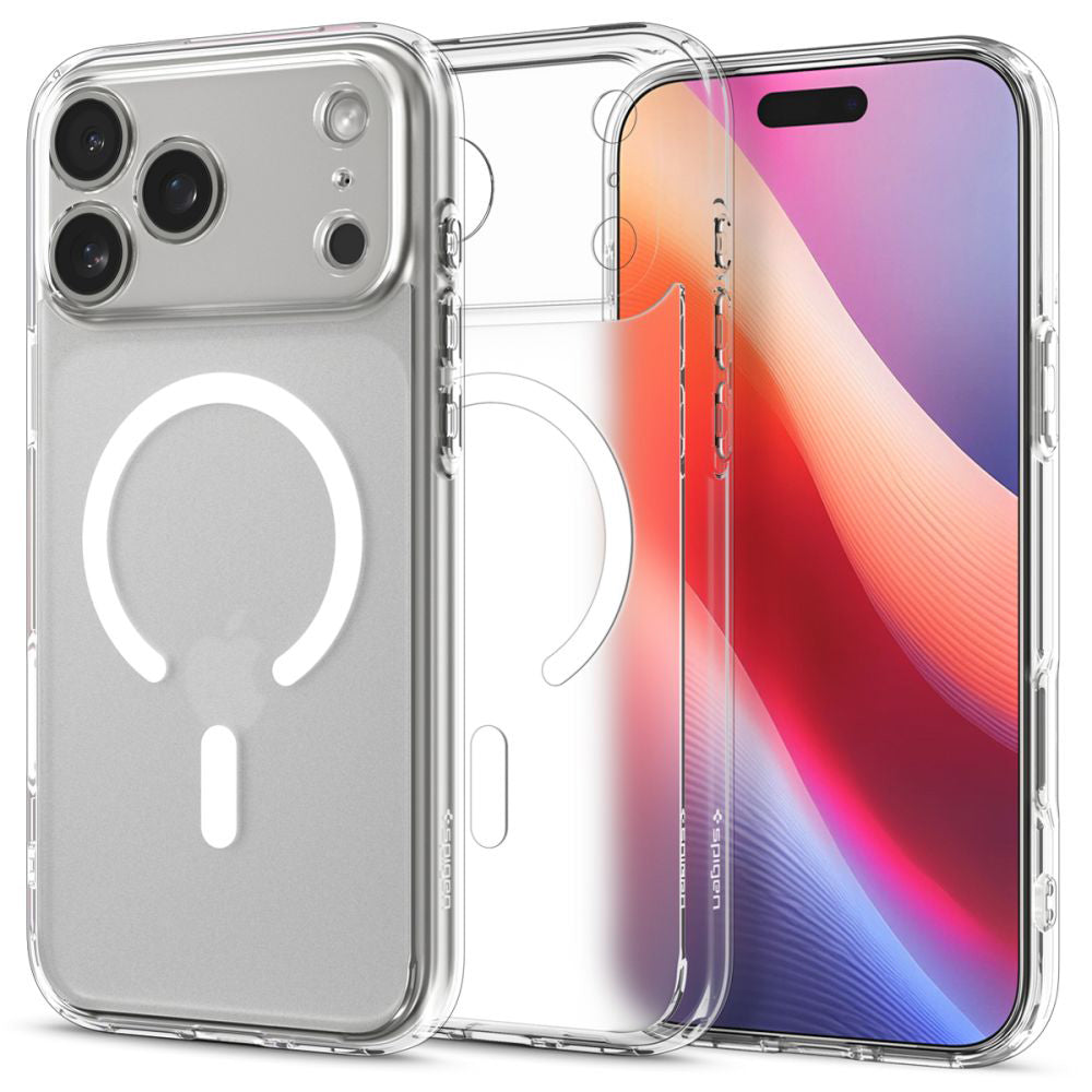 Puzdro MagSafe pre Apple iPhone 17 Pro, Spigen, Ultra Hybrid, Saténová Biela ACS10350