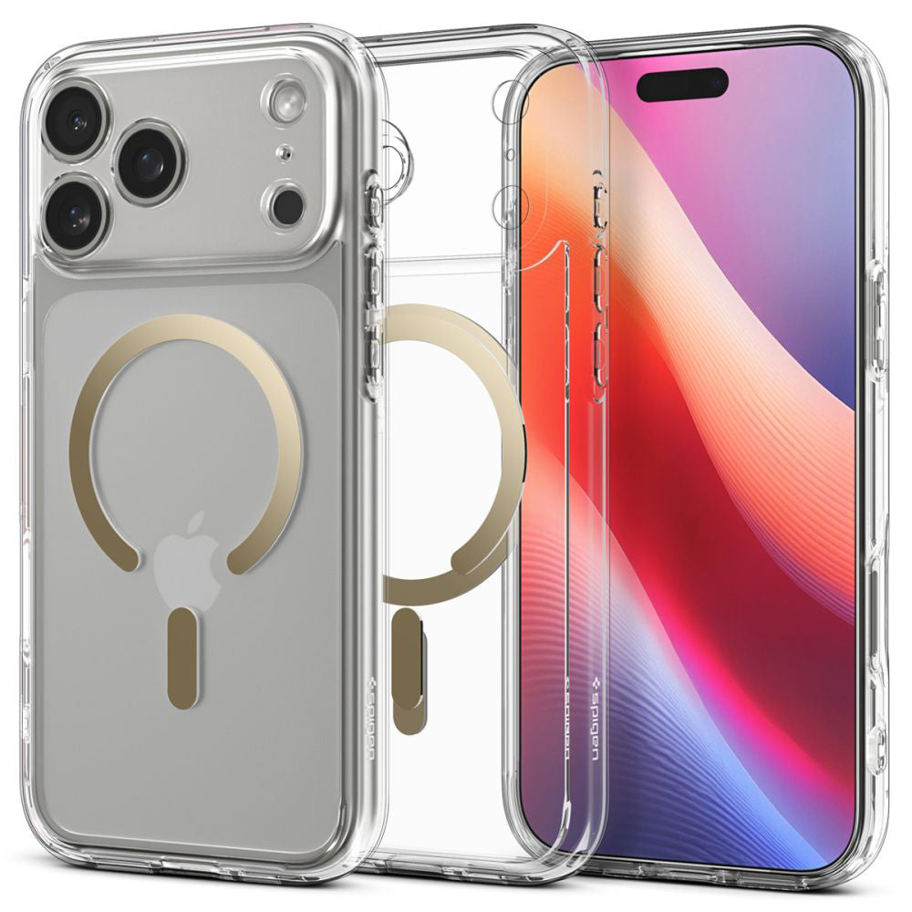 MagSafe Case for Apple iPhone 17 Pro, Spigen, Ultra Hybrid, Gold ACS10348