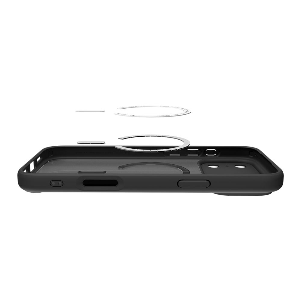 Puzdro MagSafe pre Apple iPhone 17 Pro, Spigen, Ultra Hybrid, Saténová čierna ACS10349