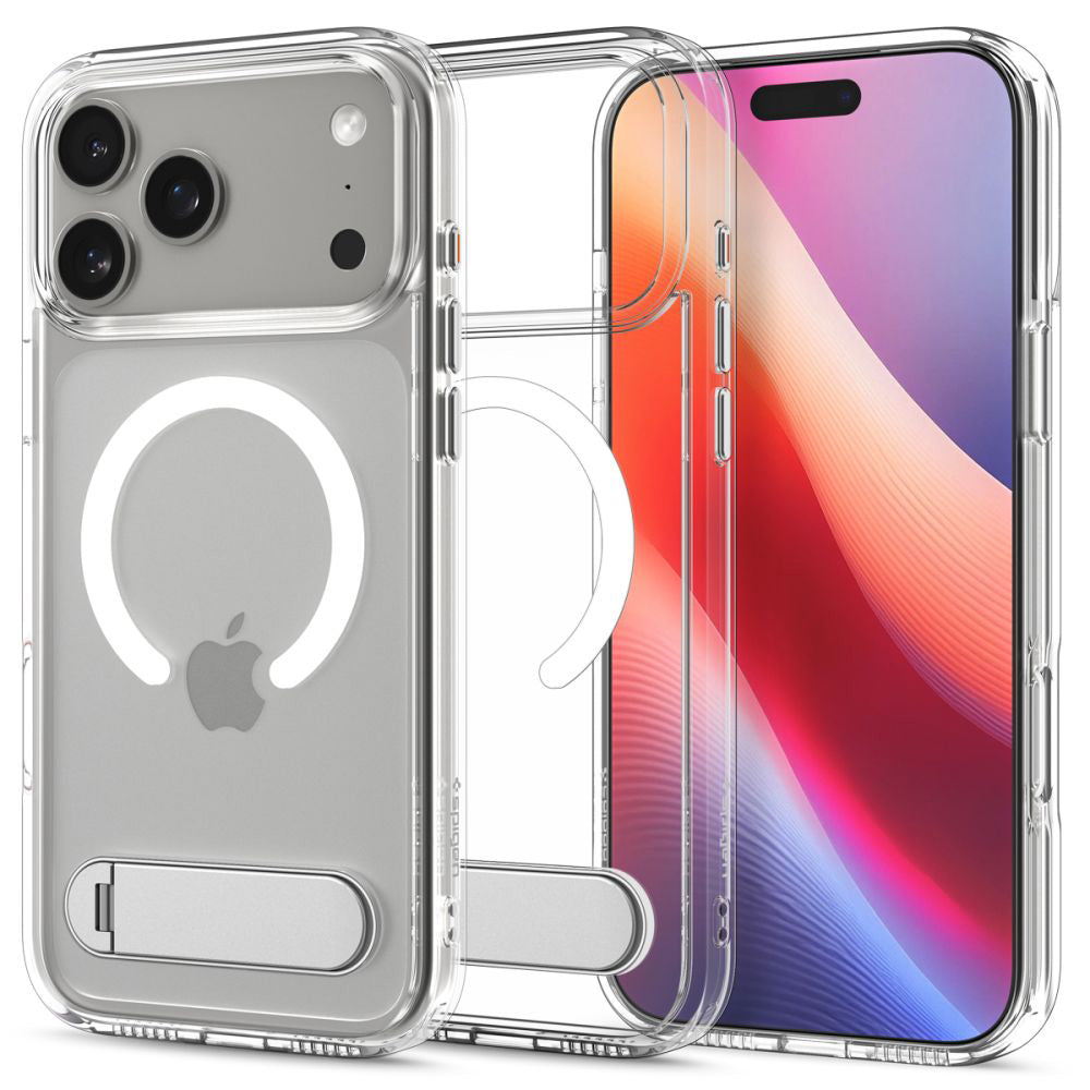 Puzdro MagSafe pre Apple iPhone 17 Pro, Spigen, Ultra Hybrid S, Transparentné ACS09946