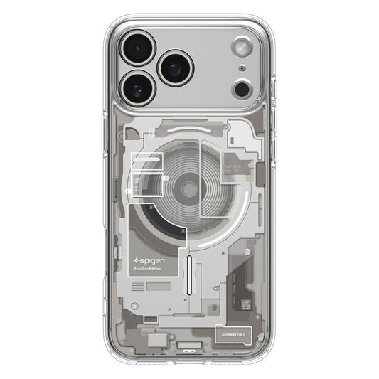 Puzdro MagSafe pre Apple iPhone 17 Pro, Spigen, Ultra Hybrid, Transparentné