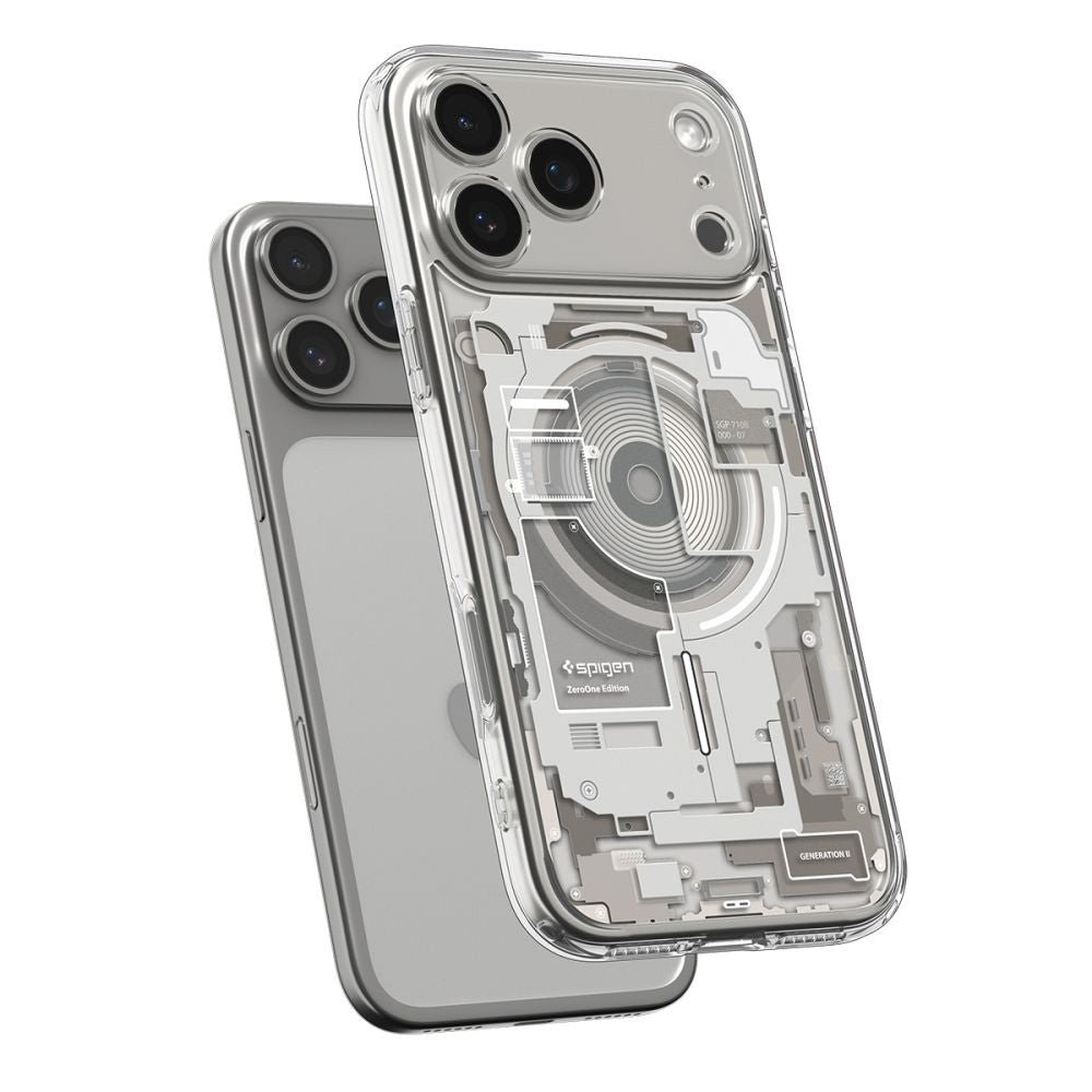 Puzdro MagSafe pre Apple iPhone 17 Pro, Spigen, Ultra Hybrid Zero One, Béžová ACS10352