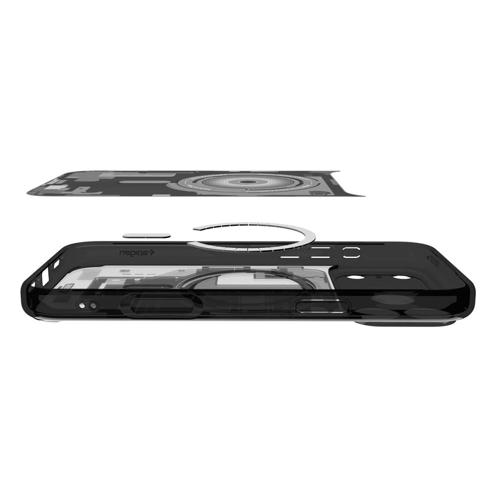 Puzdro MagSafe pre Apple iPhone 17 Pro, Spigen, Ultra Hybrid Zero One, Čierne ACS10353
