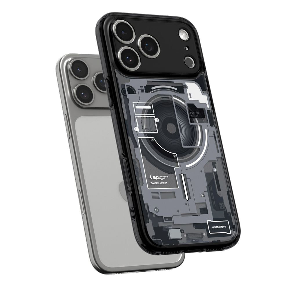 Puzdro MagSafe pre Apple iPhone 17 Pro, Spigen, Ultra Hybrid Zero One, Čierne ACS10353