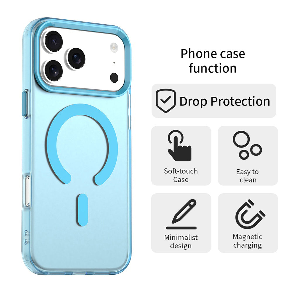 Puzdro MagSafe pre Apple iPhone 17 Pro, Techsuit, CandyCase, Modrá