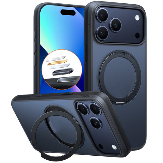 Puzdro MagSafe pre Apple iPhone 17 Pro, Torras, Ostand Pro, Čierne