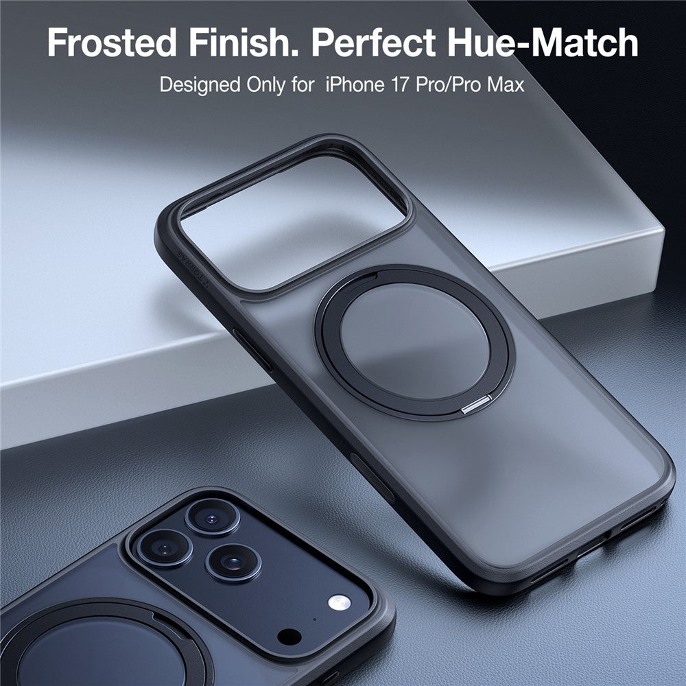 Puzdro MagSafe pre Apple iPhone 17 Pro, Torras, Ostand Pro, Čierne