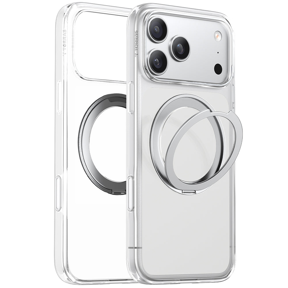 Puzdro MagSafe pre Apple iPhone 17 Pro, Torras, Ostand Pro, Transparent