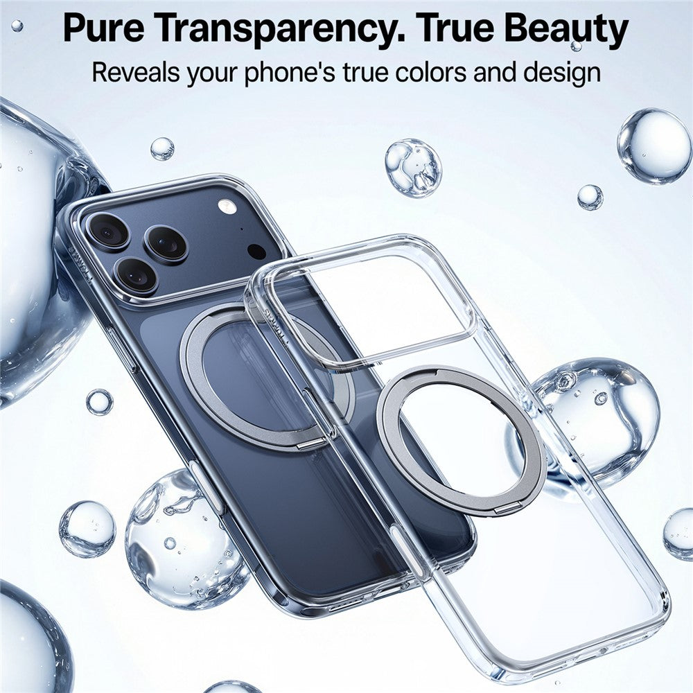 Puzdro MagSafe pre Apple iPhone 17 Pro, Torras, Ostand Pro, Transparent