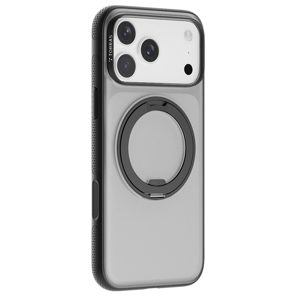 Puzdro MagSafe pre Apple iPhone 17 Pro, Torras, Ostand R Fitness, Čierne