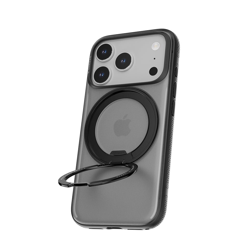 Puzdro MagSafe pre Apple iPhone 17 Pro, Torras, Ostand R Fitness, Čierne