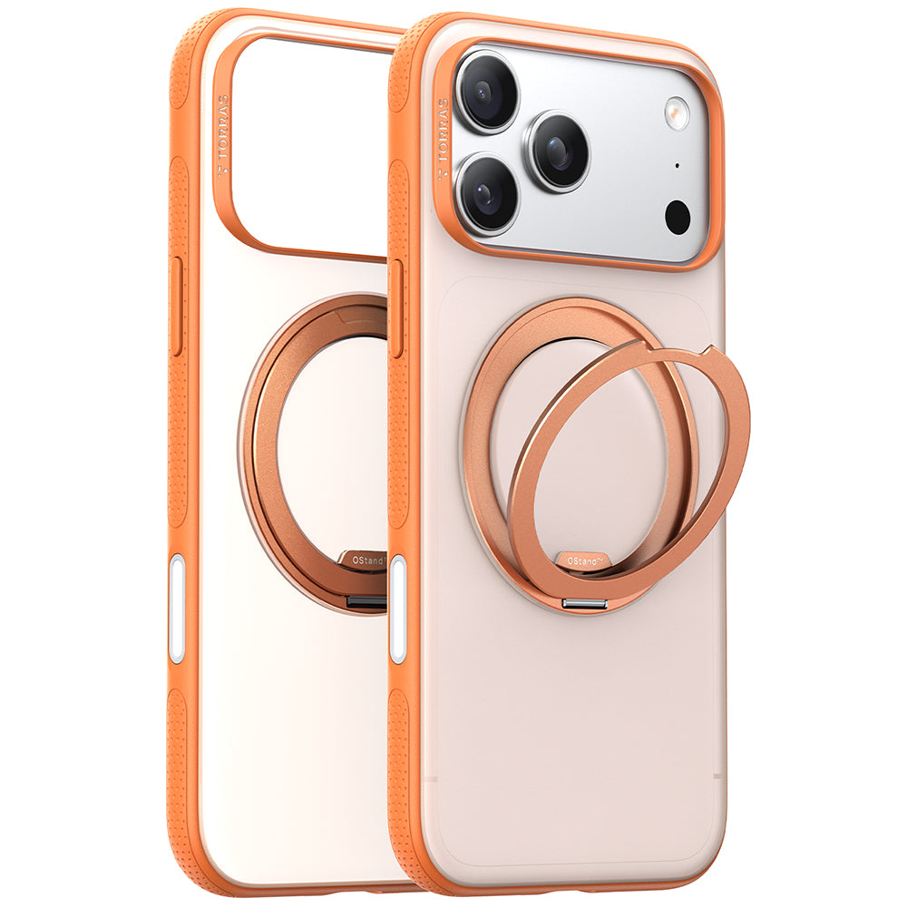 Puzdro MagSafe pre Apple iPhone 17 Pro, Torras, Ostand R Fitness, Oranžové