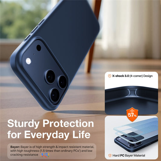 Puzdro MagSafe pre Apple iPhone 17 Pro, Torras, SlimFit, Modrá