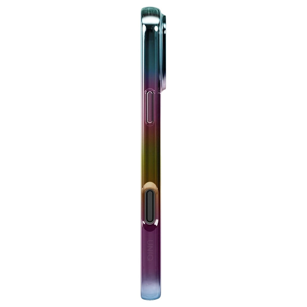Puzdro MagSafe pre Apple iPhone 17 Pro, UNIQ, Iridescia MagClick, Aurora