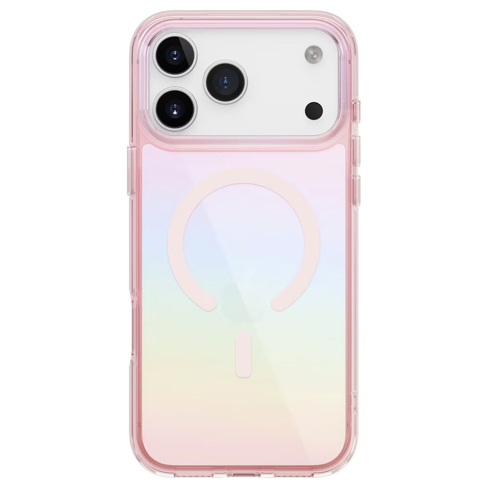 Puzdro MagSafe pre Apple iPhone 17 Pro, UNIQ, Iridescia MagClick, Pastelová modrá
