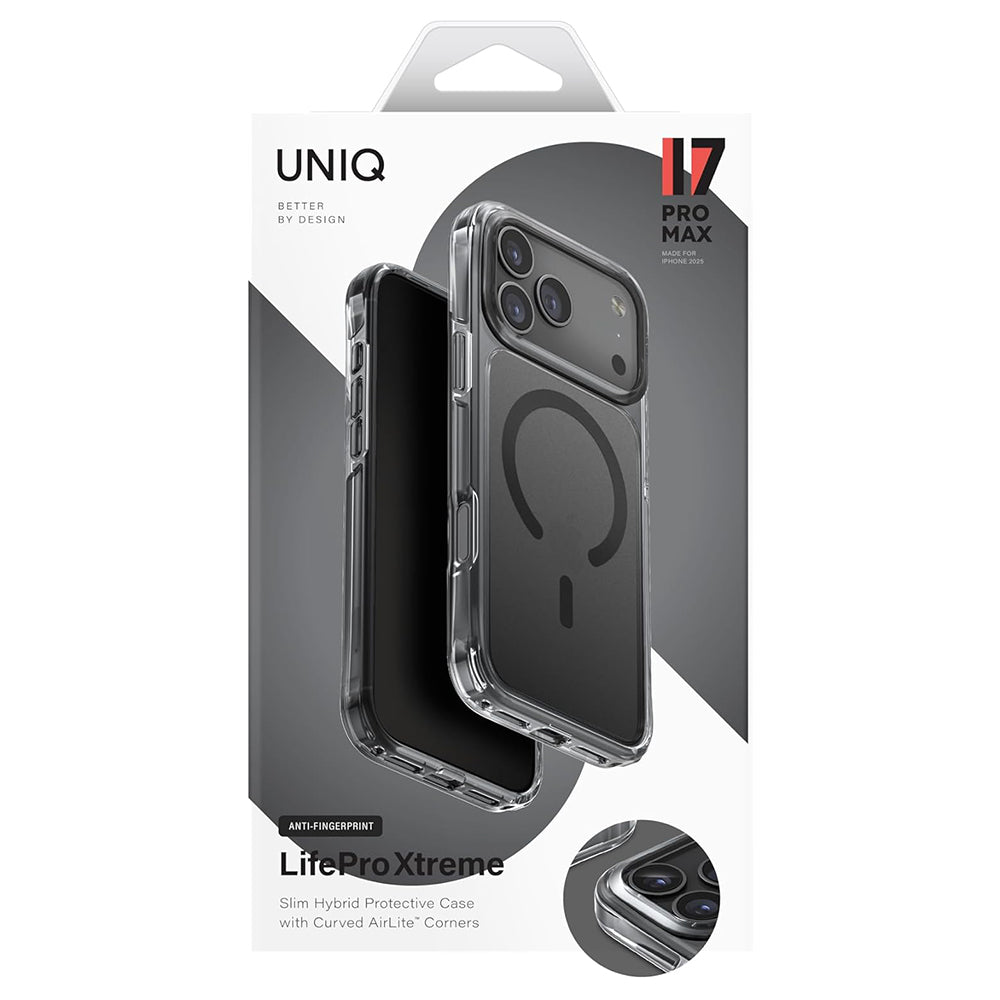 Puzdro MagSafe pre Apple iPhone 17 Pro, UNIQ, LifePro Xtreme MagClick, Čierne