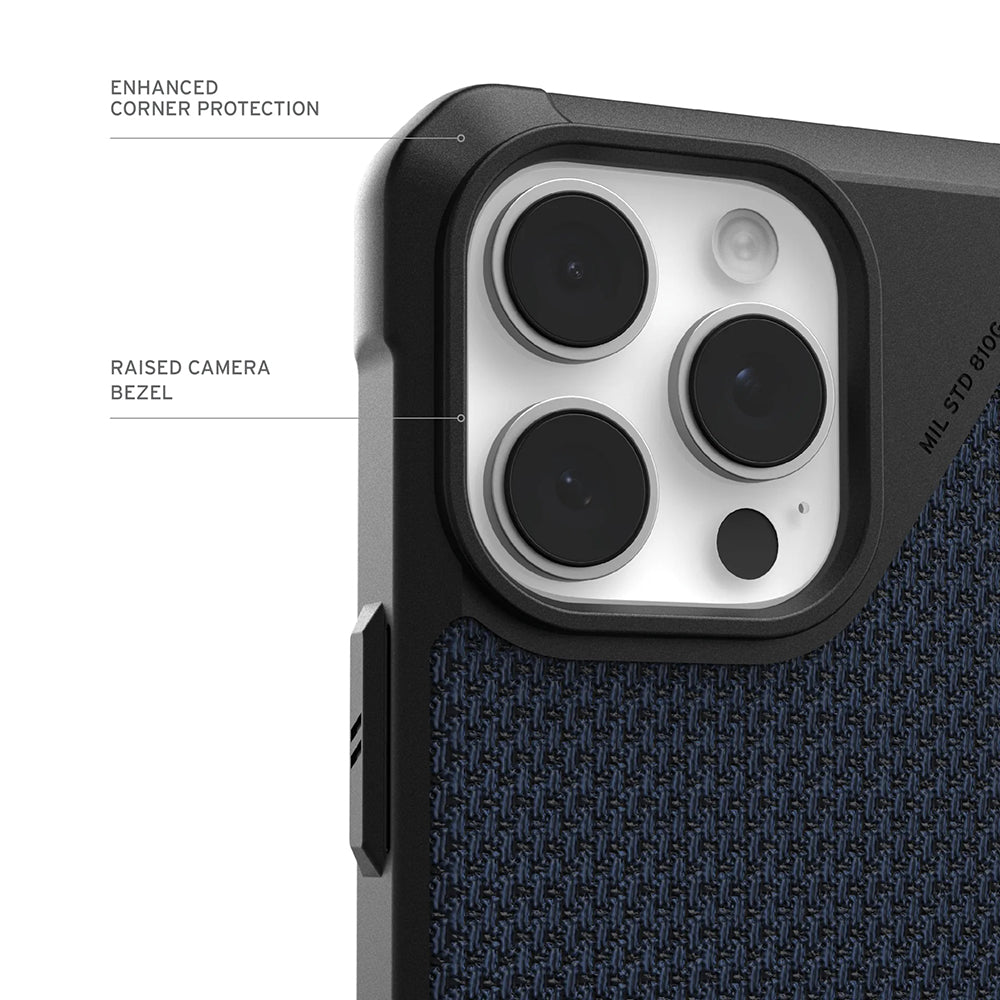 Puzdro MagSafe pre Apple iPhone 17 Pro, Urban Armor Gear, Metropolis LT Kevlar, Námornícka modrá
