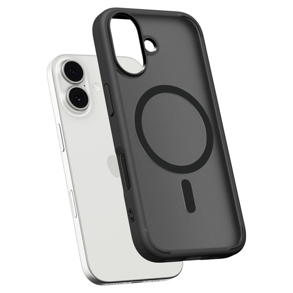 Puzdro MagSafe pre Apple iPhone 17, Spigen, Ultra Hybrid, Saténová čierna ACS10383