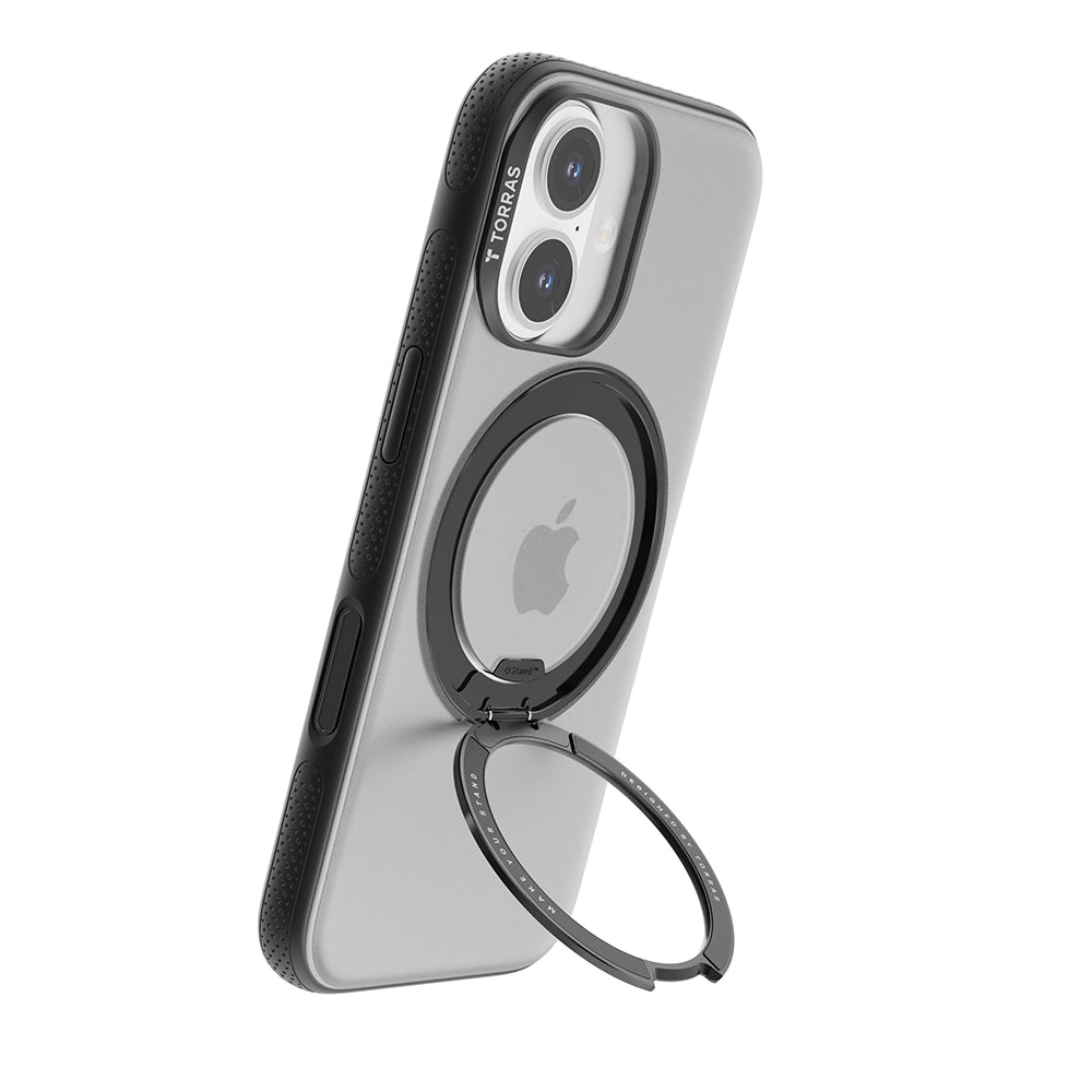 Puzdro MagSafe pre Apple iPhone 17, Torras, Ostand R Fitness, Čierne