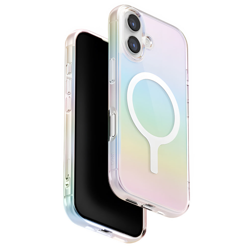 Puzdro MagSafe pre Apple iPhone 17, UNIQ, Iridescia MagClick, Viacfarebné