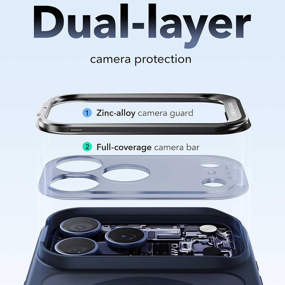 MagSafe puzdro pre Apple iPhone 18 Pro / 17 Pro, ESR, Classic Hybrid Kickstand, Saténovo modrá