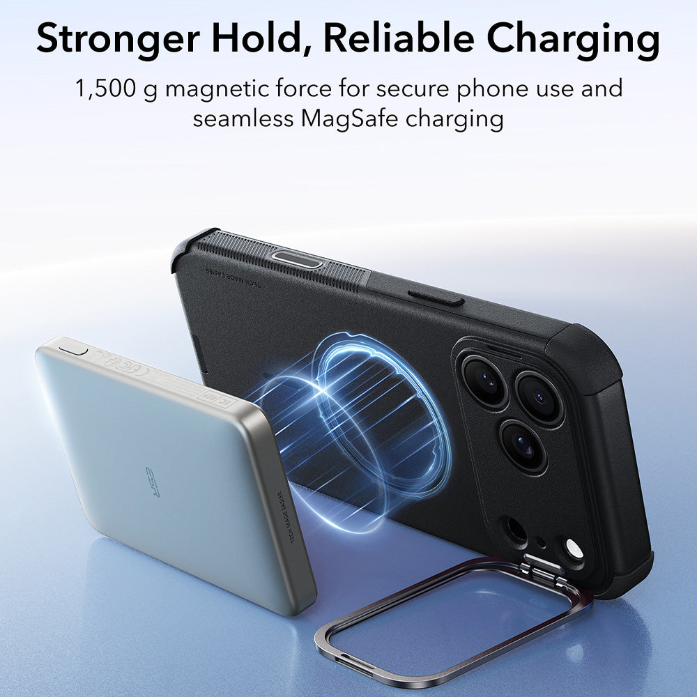 MagSafe puzdro pre Apple iPhone 18 Pro / 17 Pro, ESR, Cyber Armor Kickstand, Čierne