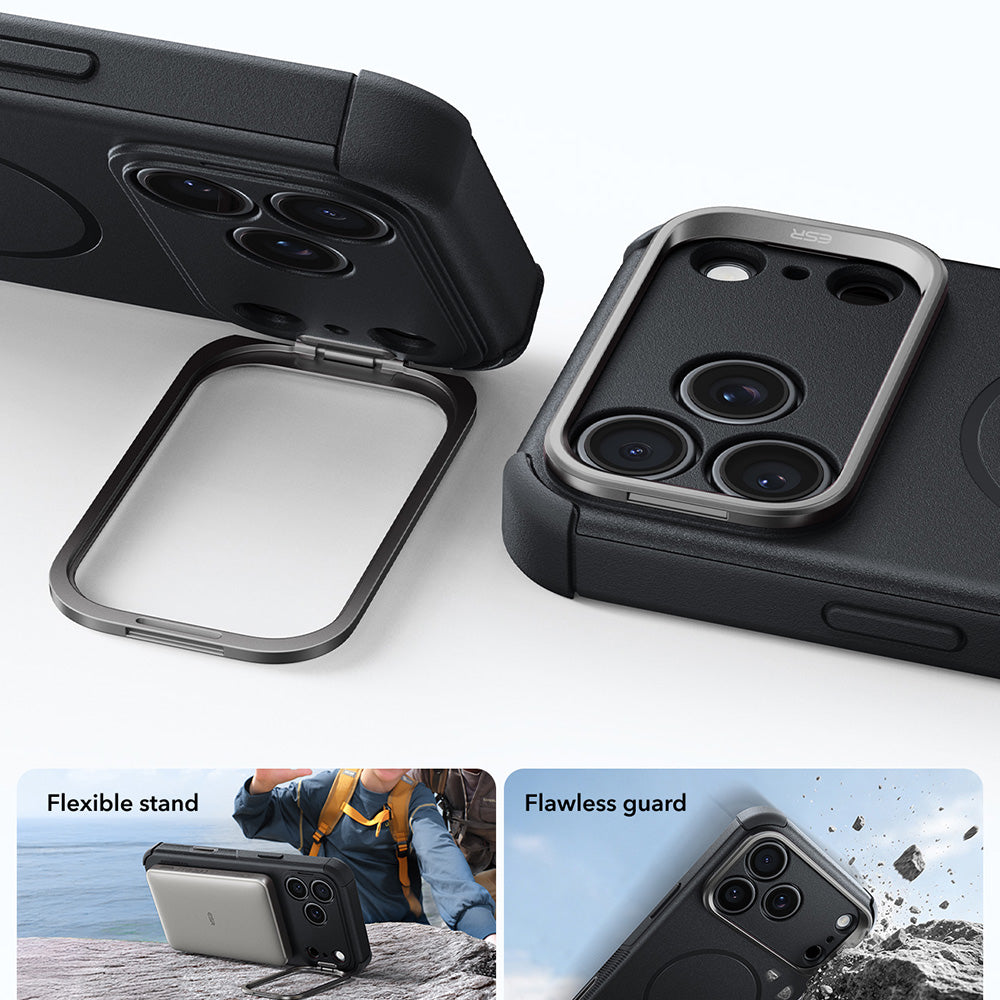 MagSafe puzdro pre Apple iPhone 18 Pro / 17 Pro, ESR, Cyber Armor Kickstand, Čierne