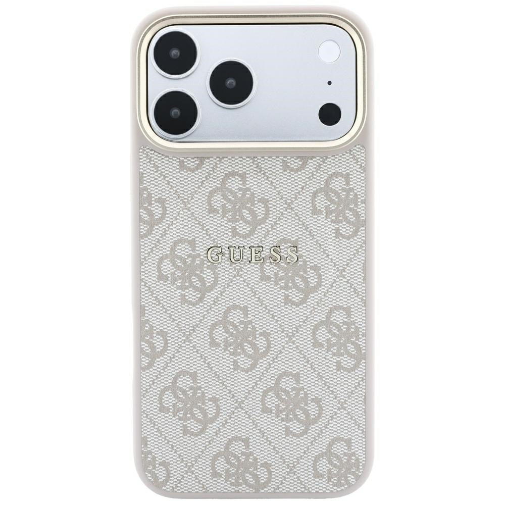 MagSafe puzdro pre Apple iPhone 18 Pro / 17 Pro, Guess, 4G Embossed Classic, Ružové