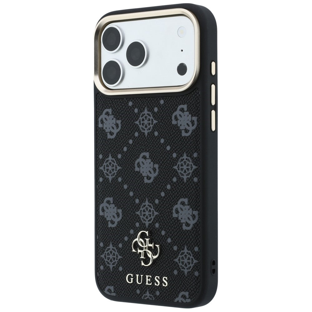MagSafe puzdro pre Apple iPhone 18 Pro / 17 Pro, Guess, Peony 4G Small Logo, Čierna