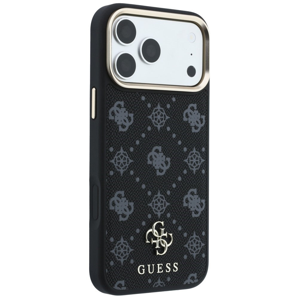 MagSafe puzdro pre Apple iPhone 18 Pro / 17 Pro, Guess, Peony 4G Small Logo, Čierna