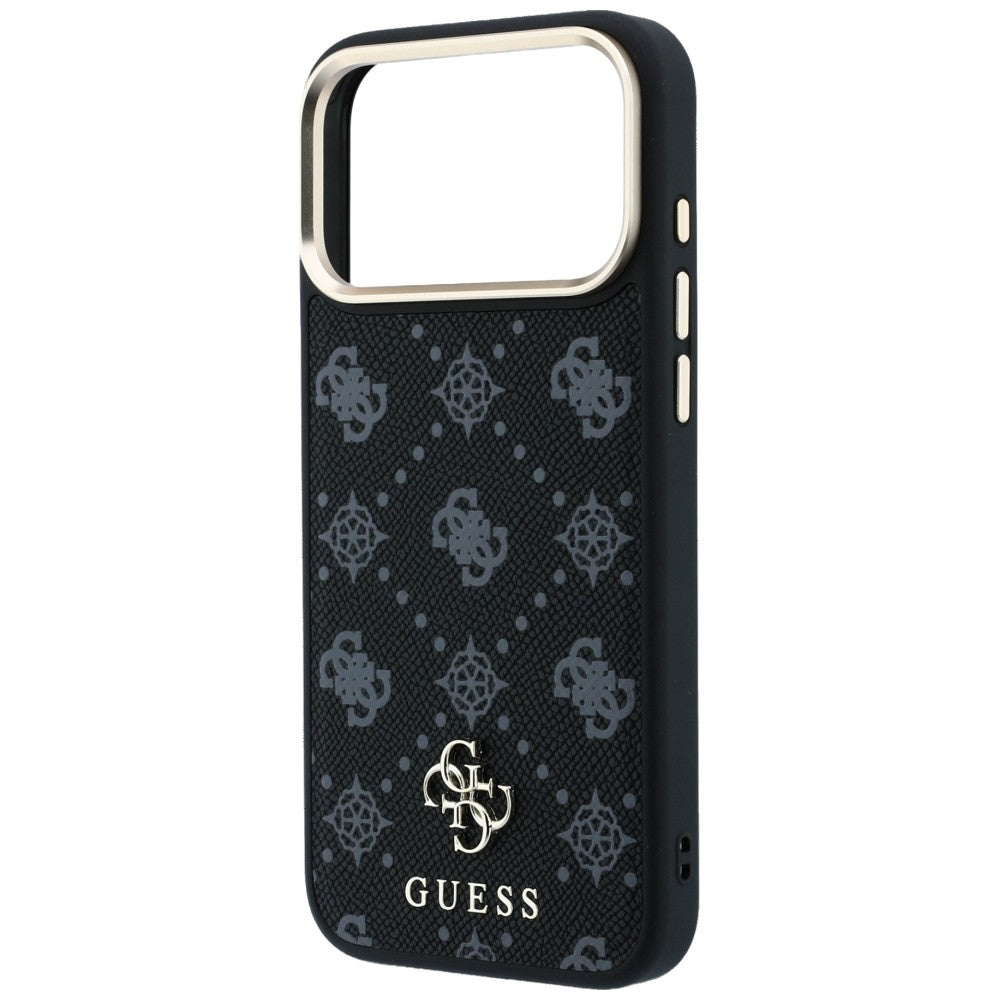 MagSafe puzdro pre Apple iPhone 18 Pro / 17 Pro, Guess, Peony 4G Small Logo, Čierna