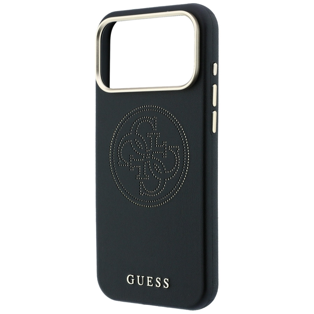 MagSafe puzdro pre Apple iPhone 18 Pro / 17 Pro, Guess, Perforované 4G, Čierne