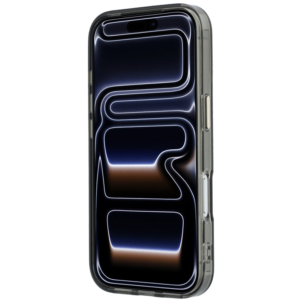 MagSafe puzdro pre Apple iPhone 18 Pro / 17 Pro, Guess, Ring Stand Script Metal Logo, Čierne